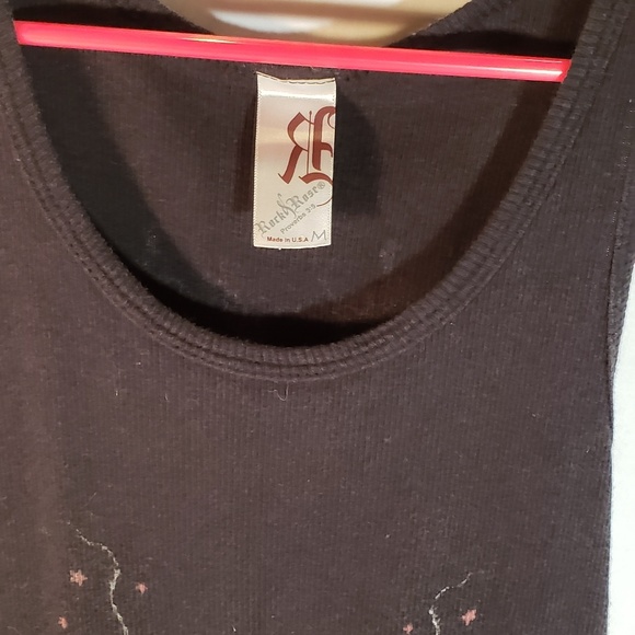 Guns Rose Rhinestone Tank Top - Picture 3 of 3